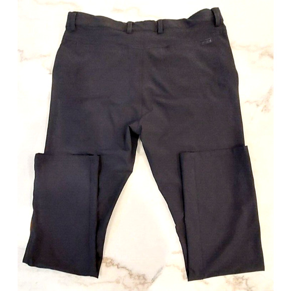 Greg Norman Pants Men's Size 34X32 Black Jordan Trouser Mid Rise Golf Shark - Picture 4 of 12